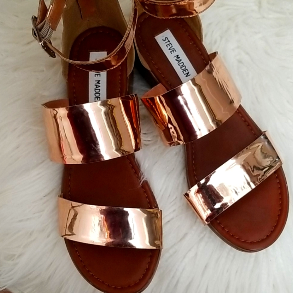 Steve Madden Rosegold Sandals✨️